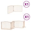 vidaXL Barrière pour chien avec porte pliable 6 panneaux bois peuplier