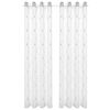 vidaXL Rideaux 2 pcs Blanc 140 x 245 cm Polyester