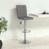 vidaXL Tabouret de bar Gris clair Tissu