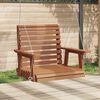 vidaXL Chaise balan&ccedil;oire de jardin cha&icirc;nes en m&eacute;tal bois massif sapin