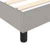 vidaXL Sommier à lattes de lit avec matelas Gris clair 140x190cm Tissu