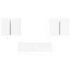 vidaXL Ensemble de meubles TV 6 pcs Blanc Bois d'ing&eacute;nierie