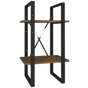 vidaXL Biblioth&egrave;que 2 niveaux Ch&ecirc;ne brun 40x30x70 cm Bois d'ing&eacute;nierie