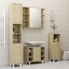 vidaXL Armoire de salle de bain Ch&ecirc;ne sonoma Bois d'ing&eacute;nierie