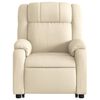 vidaXL Fauteuil inclinable &eacute;lectrique cr&egrave;me tissu
