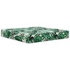 vidaXL Coussin de canap&eacute; d'ext&eacute;rieur 3 pcs Motif feuille Polyester
