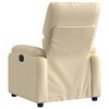 vidaXL Fauteuil inclinable Cr&egrave;me Tissu