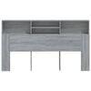 vidaXL Armoire de tête de lit Sonoma gris 180x19x103,5 cm