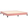 vidaXL Cadre de lit sans matelas rose 160x200 cm velours