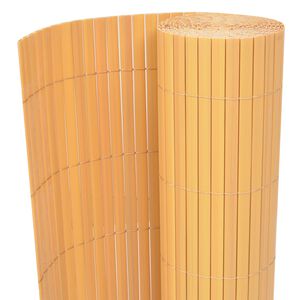 vidaXL Cl&ocirc;ture de jardin Double face PVC 90 x 300 cm Jaune