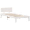 vidaXL Lit biblioth&egrave;que sans matelas blanc 90x200cm bois de pin massif