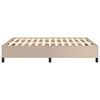 vidaXL Cadre de lit sans matelas cappuccino 140x190 cm similicuir