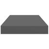 vidaXL &Eacute;tag&egrave;re murale flottante Gris brillant 40x23x3,8 cm MDF