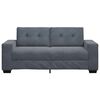 vidaXL Canap&eacute; causeuse gris fonc&eacute; 140 cm velours