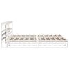 vidaXL Cadre de lit sans matelas blanc 180x200 cm bois massif de pin