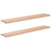 vidaXL Appuis de fen&ecirc;tre 2 pc Naturel 160 x 25 x 2 cm