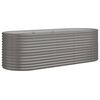 vidaXL Lit surélevé de jardin Acier galvanisé 224x80x68 cm gris