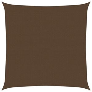 vidaXL Voile d'ombrage 160 g/m&sup2; Marron 6x6 m PEHD
