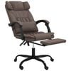 vidaXL Fauteuil inclinable de bureau Marron Similicuir
