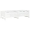 vidaXL Lit coulissant sans matelas blanc 2x(80x200)cm
