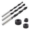 wolfcraft 3 forets et but&eacute;es de profondeur 6, 8, 10 mm 2730000