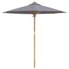 vidaXL Parasol de jardin Gris fonc&eacute; &Oslash; 270 x 260 cm Bambou