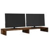 vidaXL Support de moniteur chêne fumé 100x27x10 cm bois d'ingénierie