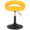 vidaXL Tabouret de bar Jaune moutarde Velours