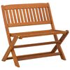 vidaXL Banc d'enfants Marron 61 x 38 x 57 cm Bois d'eucalyptus massif