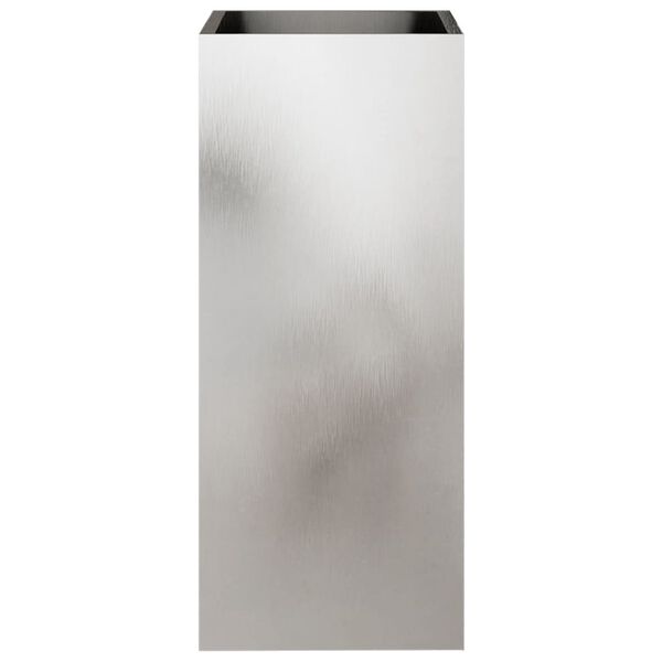 vidaXL Jardini&egrave;re argent&eacute; 32x29x75 cm acier inoxydable