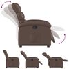 vidaXL Fauteuil inclinable Marron Similicuir