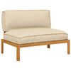 vidaXL Ensemble de Canap&eacute;s Beige 120 x 92 x 69 cm Bois d'Acacia Massif