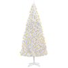 vidaXL Arbre de No&euml;l artificiel pr&eacute;-&eacute;clair&eacute; 400 cm blanc