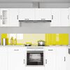 vidaXL Protection de cuisine 2 pcs Jaune 120 x 40 cm verre trempé