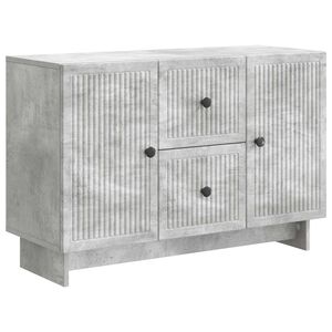 vidaXL Buffet Gris b&eacute;ton 89 x 34,5 x 60 cm Bois d'ing&eacute;nierie