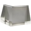 vidaXL Mur de sout&egrave;nement 50 x 50 x 40 cm Acier inoxydable Argent&eacute;