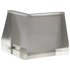 vidaXL Mur de sout&egrave;nement 50 x 50 x 40 cm Acier inoxydable Argent&eacute;