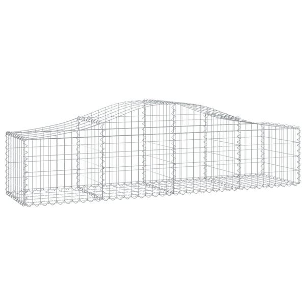 vidaXL Paniers à gabions arqués 10 pcs 200x50x40/60 cm fer galvanisé