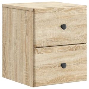 vidaXL Cabinet de chevet mural Ch&ecirc;ne Sonoma 34,5 x 33 x 40 cm