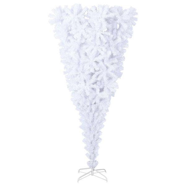 vidaXL Sapin de No&euml;l artificiel avec 300 LED Blanc 210 cm PVC et Acier