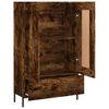 vidaXL Buffet haut ch&ecirc;ne fum&eacute; 69,5x31x115 cm bois d'ing&eacute;nierie