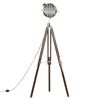 vidaXL Lampadaire &agrave; tr&eacute;pied bois de manguier massif 180 cm