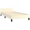 vidaXL Cadre de lit sans matelas cr&egrave;me 80x200 cm similicuir