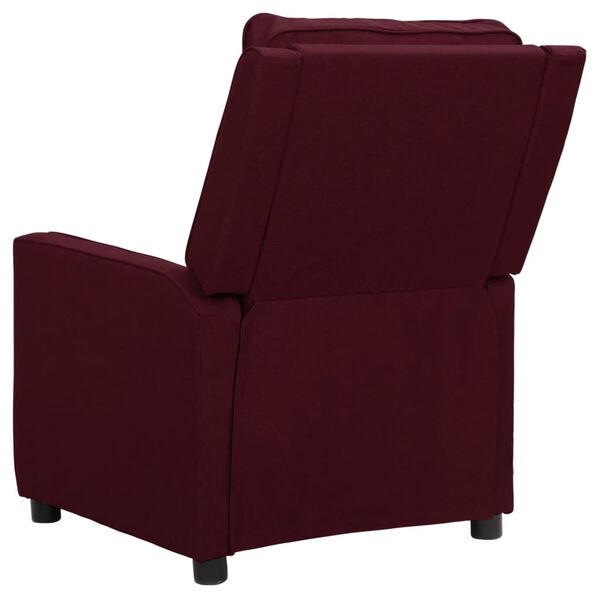 vidaXL Fauteuil de massage Violet Tissu