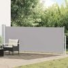 vidaXL Auvent lat&eacute;ral r&eacute;tractable de patio 140x500 cm Gris