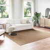 vidaXL Tapis de surface Carr&eacute; HUARTE Naturel 240 x 240 cm Polyester