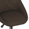 vidaXL Chaises pivotantes &agrave; manger lot de 4 marron similicuir