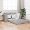 vidaXL Canap&eacute;-Lit 60cm Gris nuage tissu