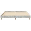 vidaXL Cadre de lit sans matelas gris b&eacute;ton 160x200 cm bois ing&eacute;nierie