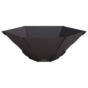 vidaXL Foyer de chemin&eacute;e Noir 58,5 x 51,5 x 19,5 cm Acier